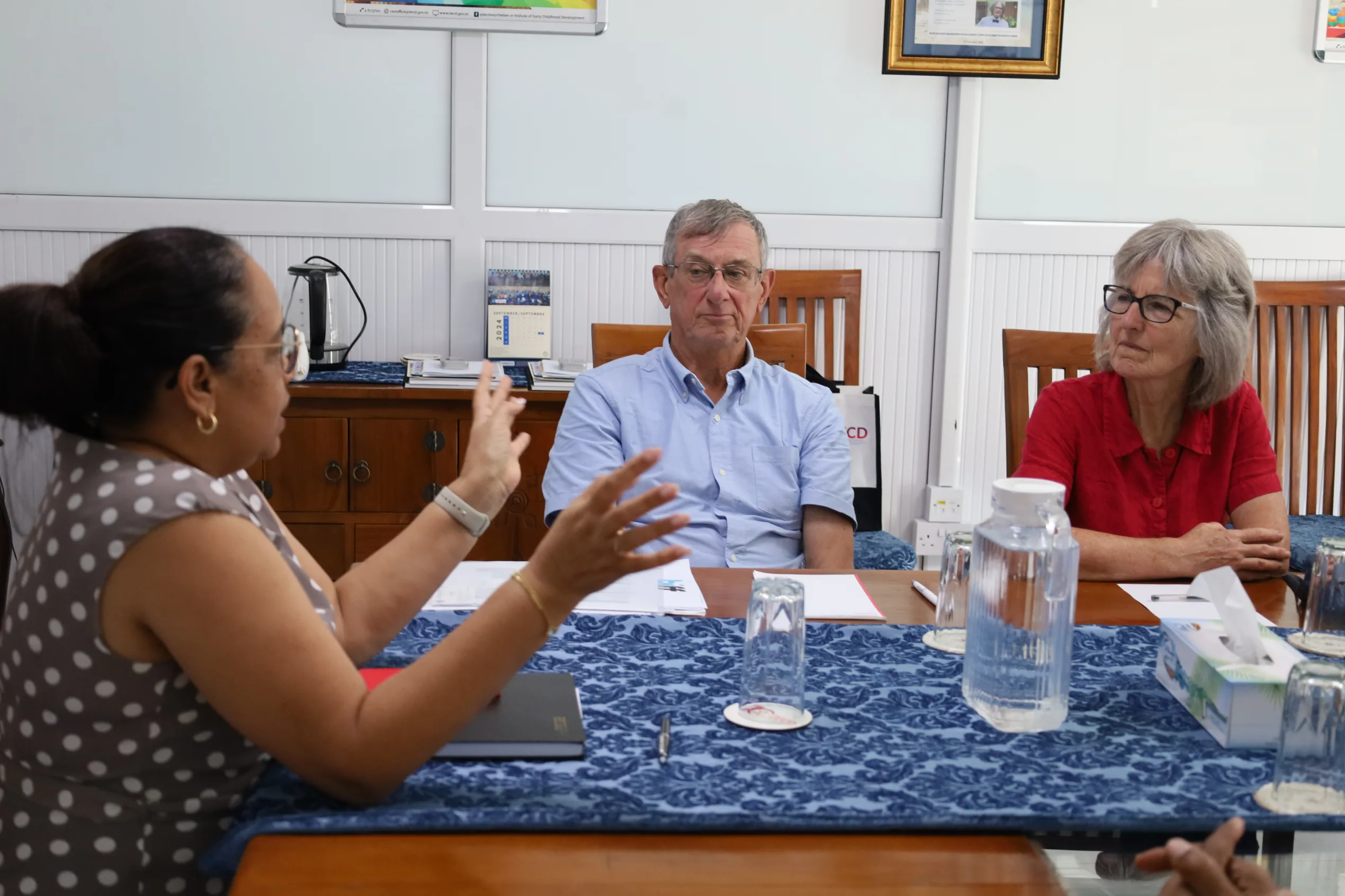 UK EXPERTS DR. SUSAN YOUNG AND PROFESSOR MICHAEL YOUNG PAID COURTESY VISIT TO THE IECD UNESCO CATEGORY 2 INSTITUTE